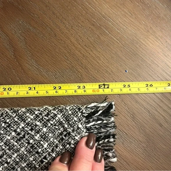 Apostrophe Black And White Twill Skirt Size 8 - Picture 3 of 7